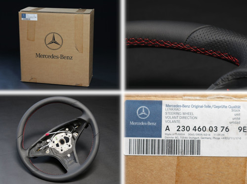 Mercedes lenkrad leder schwarz - leder,