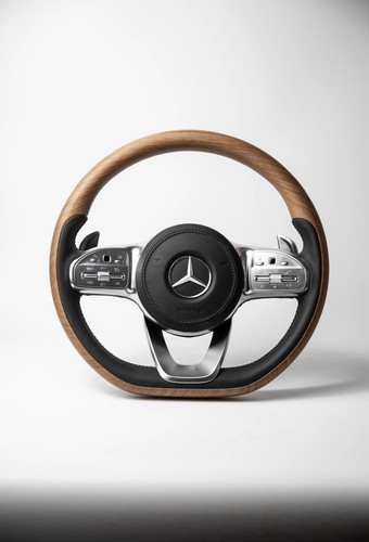 Mercedes custom lenkrad holz - mercedes,
